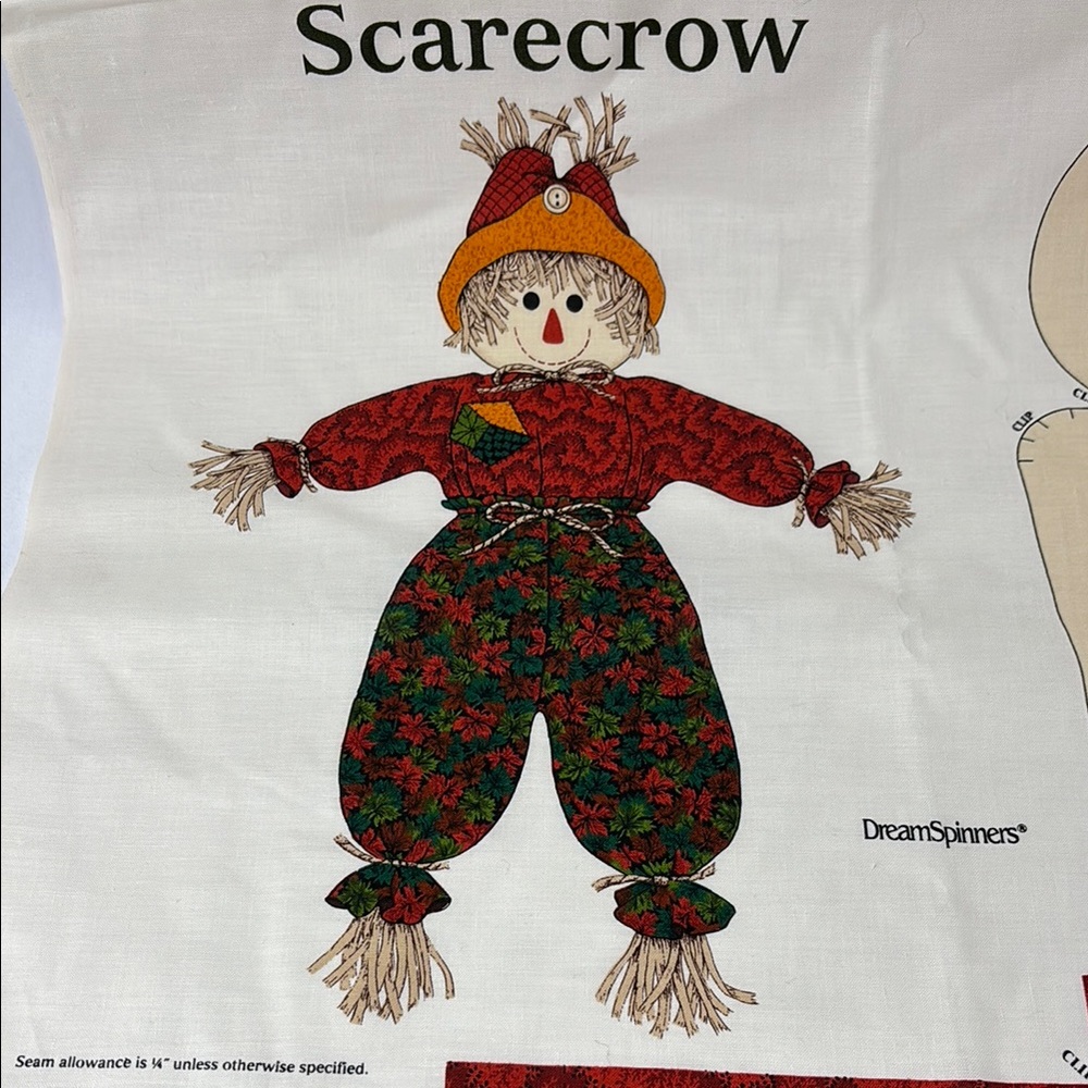Scarecrow Cut and Sew Fabric Panel from Dreamspinners **